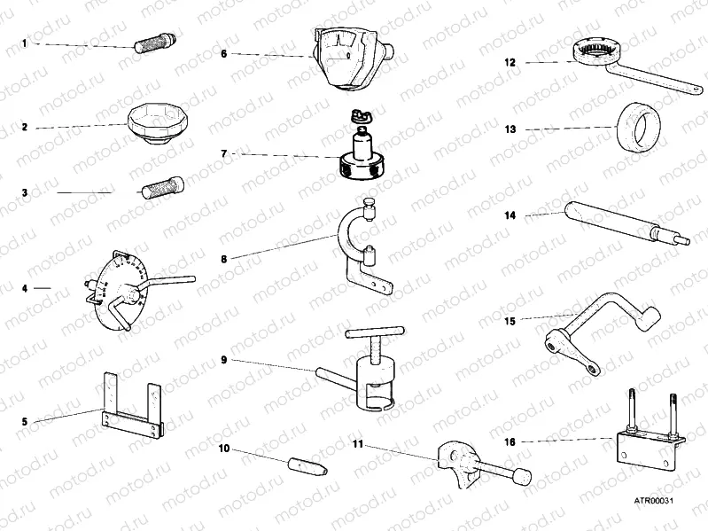 WORKSHOP SERVICE TOOLS, ENGINE » UNCLASSIFIED