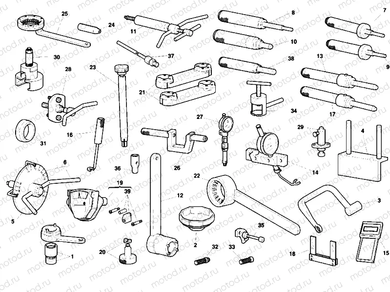 WORKSHOP SERVICE TOOLS, ENGINE » UNCLASSIFIED