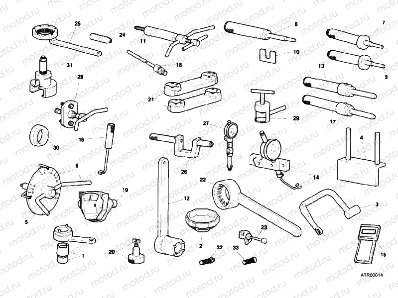 WORKSHOP SERVICE TOOLS, ENGINE » UNCLASSIFIED