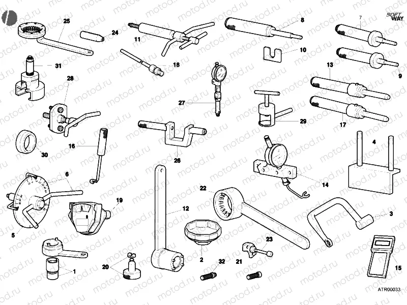 WORKSHOP SERVICE TOOLS, ENGINE » UNCLASSIFIED