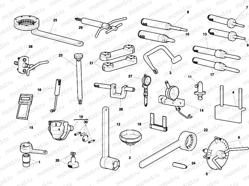 WORKSHOP SERVICE TOOLS, ENGINE » UNCLASSIFIED