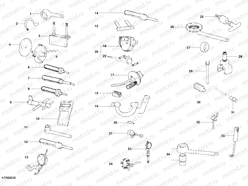 WORKSHOP SERVICE TOOLS, ENGINE » UNCLASSIFIED