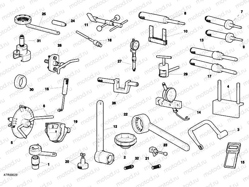 WORKSHOP SERVICE TOOLS, ENGINE » UNCLASSIFIED