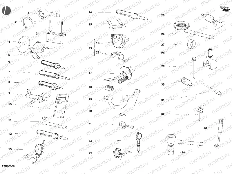 WORKSHOP SERVICE TOOLS, ENGINE » UNCLASSIFIED