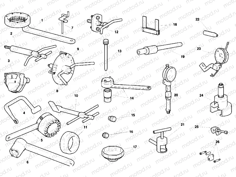 WORKSHOP SERVICE TOOLS, ENGINE » UNCLASSIFIED