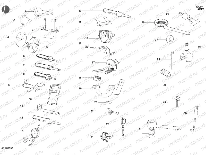 WORKSHOP SERVICE TOOLS, ENGINE » UNCLASSIFIED