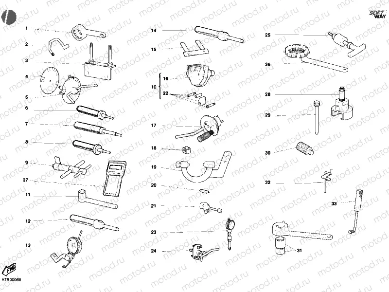 WORKSHOP SERVICE TOOLS, ENGINE » UNCLASSIFIED