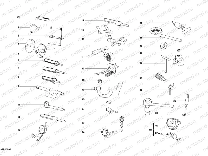 WORKSHOP SERVICE TOOLS, ENGINE » UNCLASSIFIED