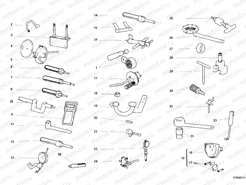 WORKSHOP SERVICE TOOLS, ENGINE » UNCLASSIFIED