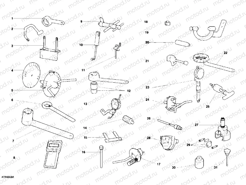 WORKSHOP SERVICE TOOLS, ENGINE » UNCLASSIFIED