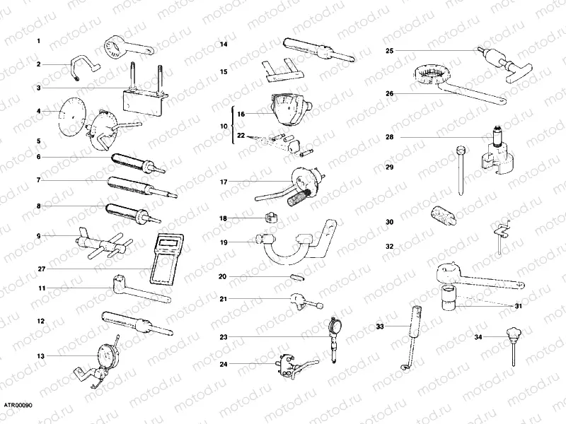 WORKSHOP SERVICE TOOLS, ENGINE » UNCLASSIFIED