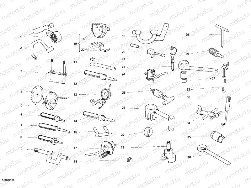 WORKSHOP SERVICE TOOLS, ENGINE » UNCLASSIFIED