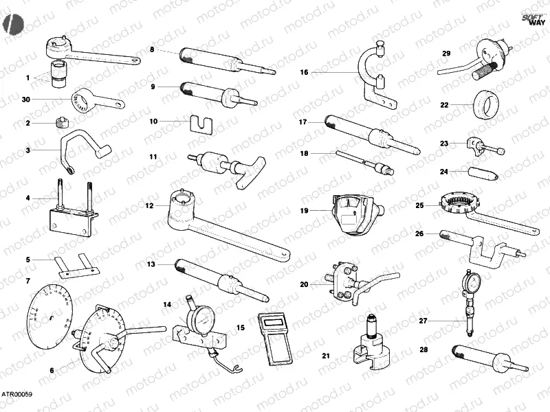 WORKSHOP SERVICE TOOLS, ENGINE » UNCLASSIFIED