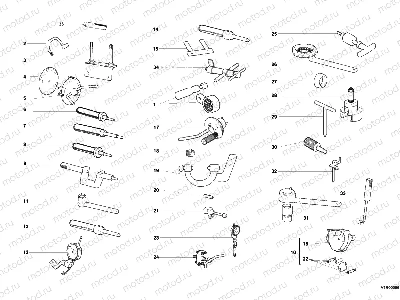 WORKSHOP SERVICE TOOLS, ENGINE » UNCLASSIFIED