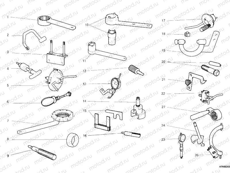 WORKSHOP SERVICE TOOLS, ENGINE » UNCLASSIFIED