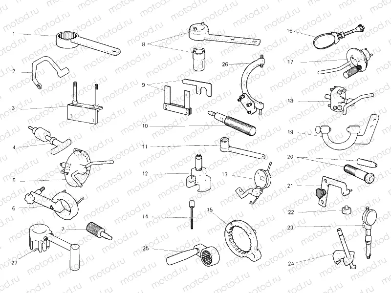 WORKSHOP SERVICE TOOLS, ENGINE » UNCLASSIFIED