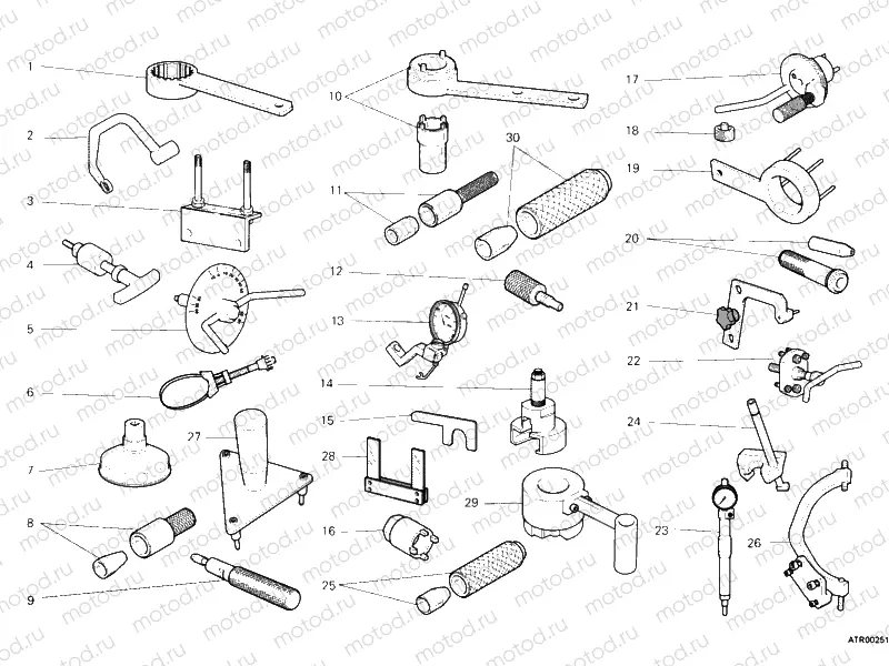 WORKSHOP SERVICE TOOLS, ENGINE » UNCLASSIFIED