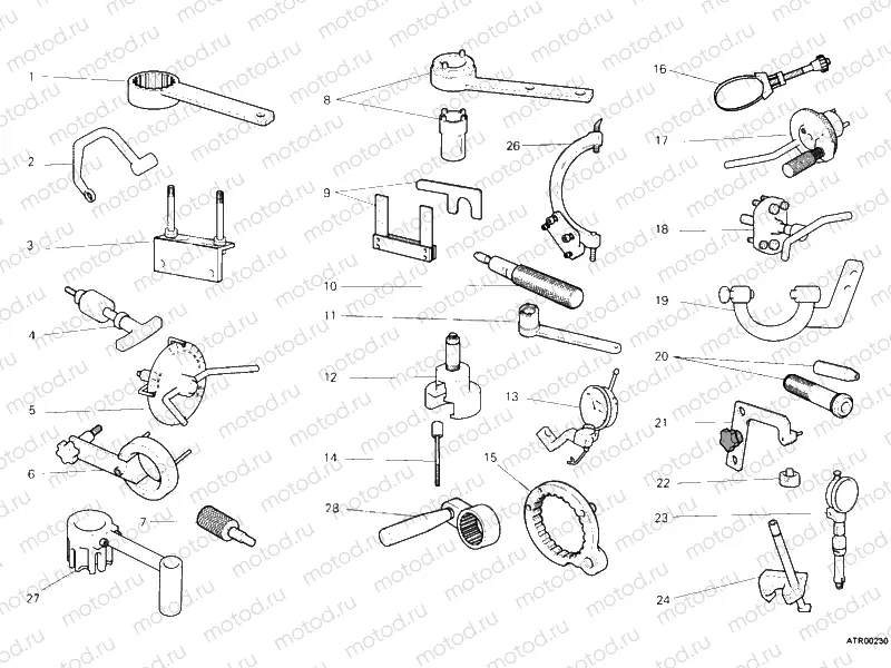 WORKSHOP SERVICE TOOLS, ENGINE » UNCLASSIFIED