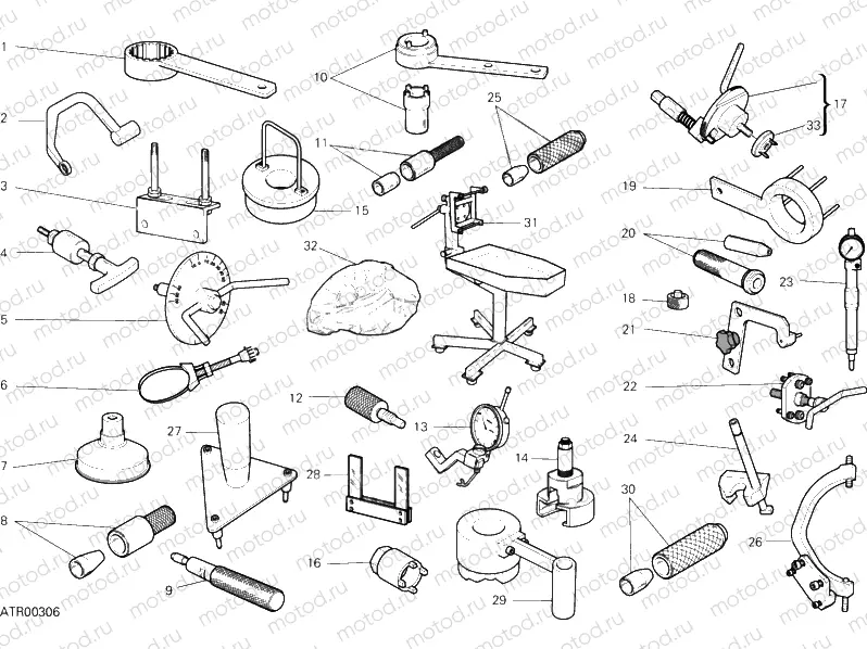 WORKSHOP SERVICE TOOLS, ENGINE » UNCLASSIFIED