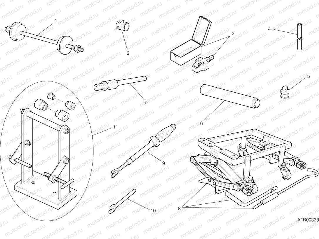 WORKSHOP SERVICE TOOLS, FRAME