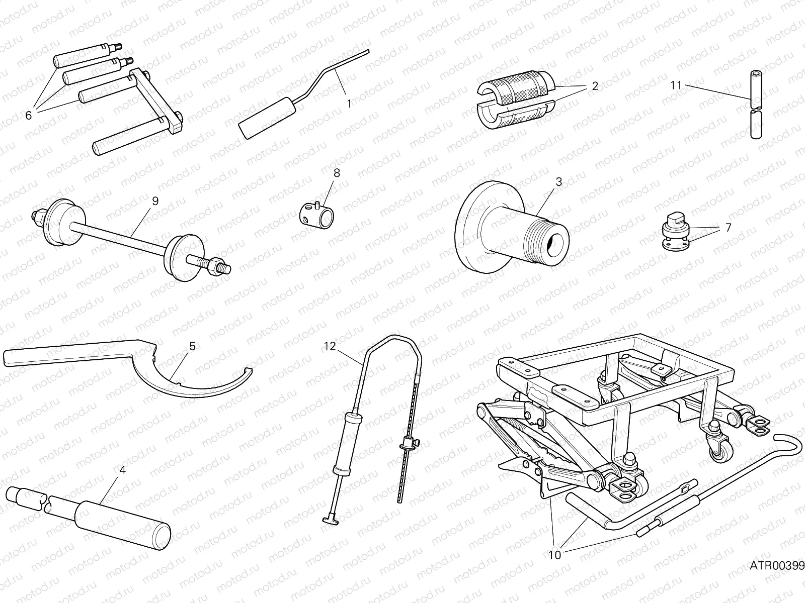 WORKSHOP SERVICE TOOLS (FRAME)