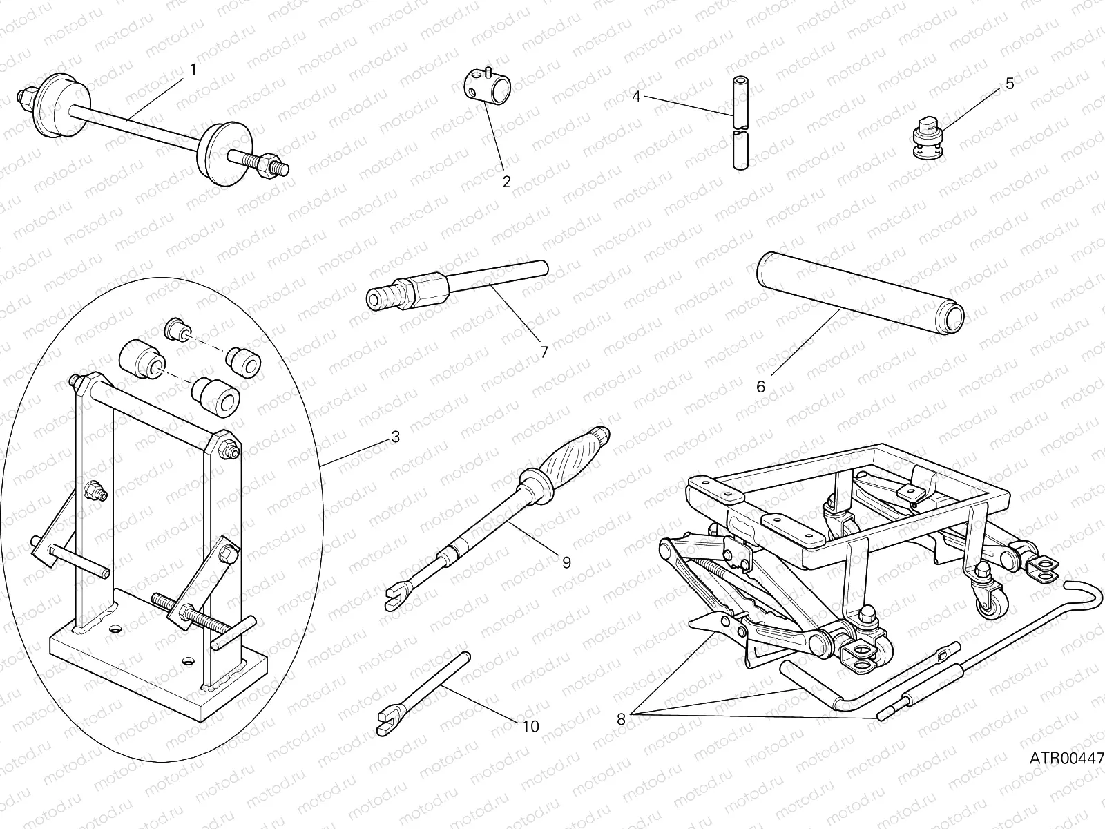 WORKSHOP SERVICE TOOLS (FRAME)