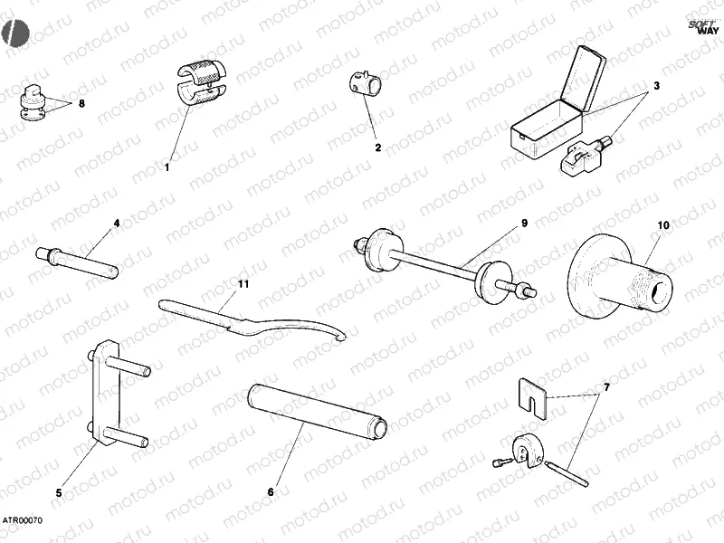 WORKSHOP SERVICE TOOLS, FRAME » FRAME