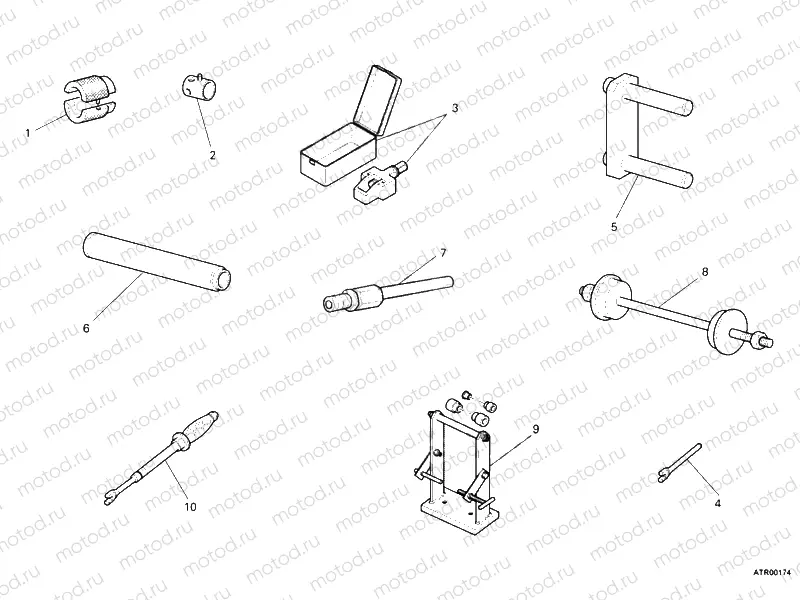 WORKSHOP SERVICE TOOLS, FRAME » FRAME