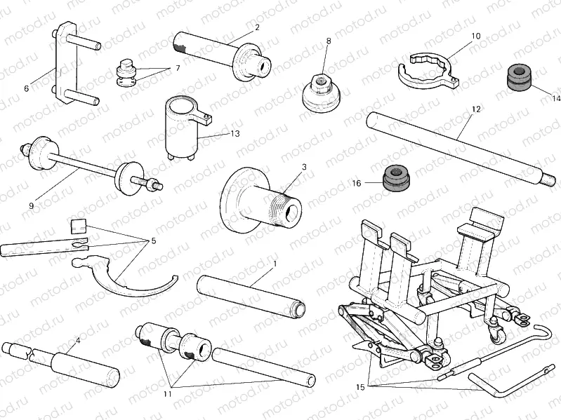 WORKSHOP SERVICE TOOLS, FRAME » FRAME
