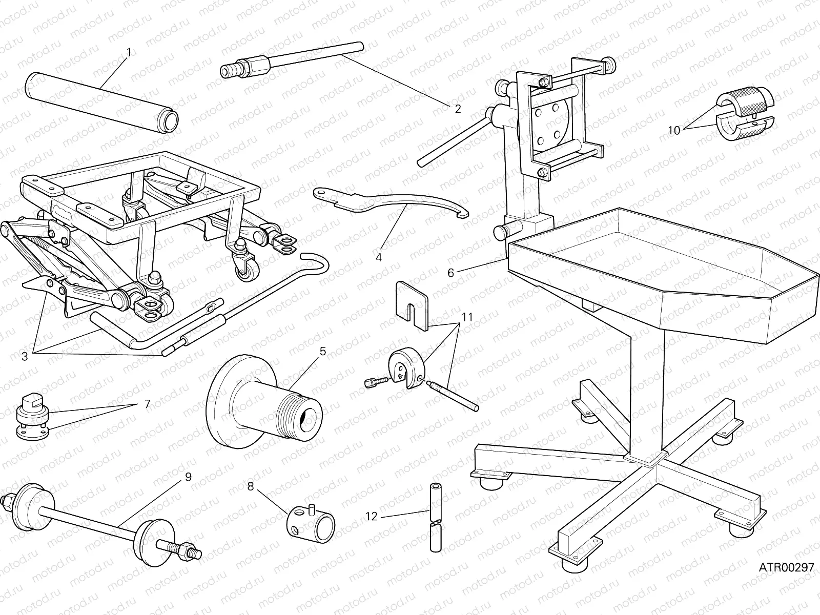 WORKSHOP SERVICE TOOLS (FRAME) [MOD:HYM 939]