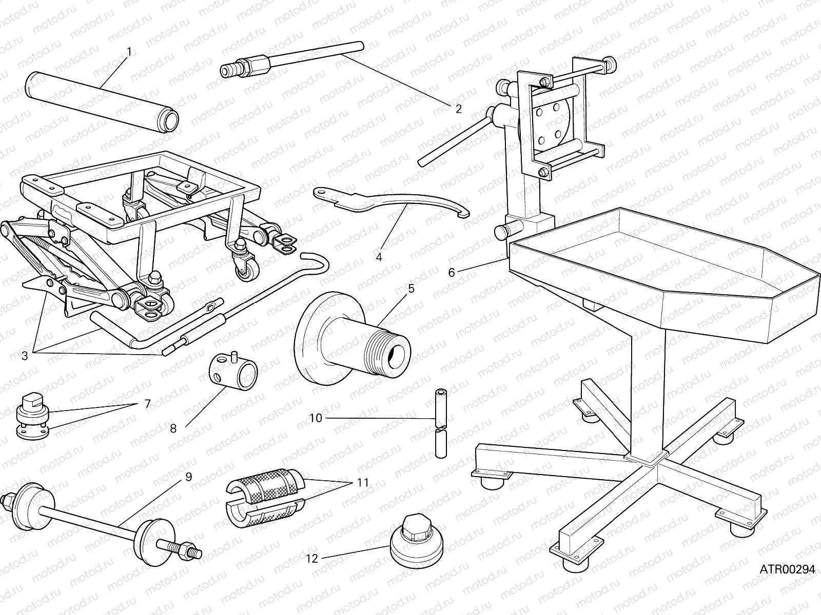 WORKSHOP SERVICE TOOLS (FRAME) [MOD:HYM-SP;XST:AUS,EUR,FRA,JAP]