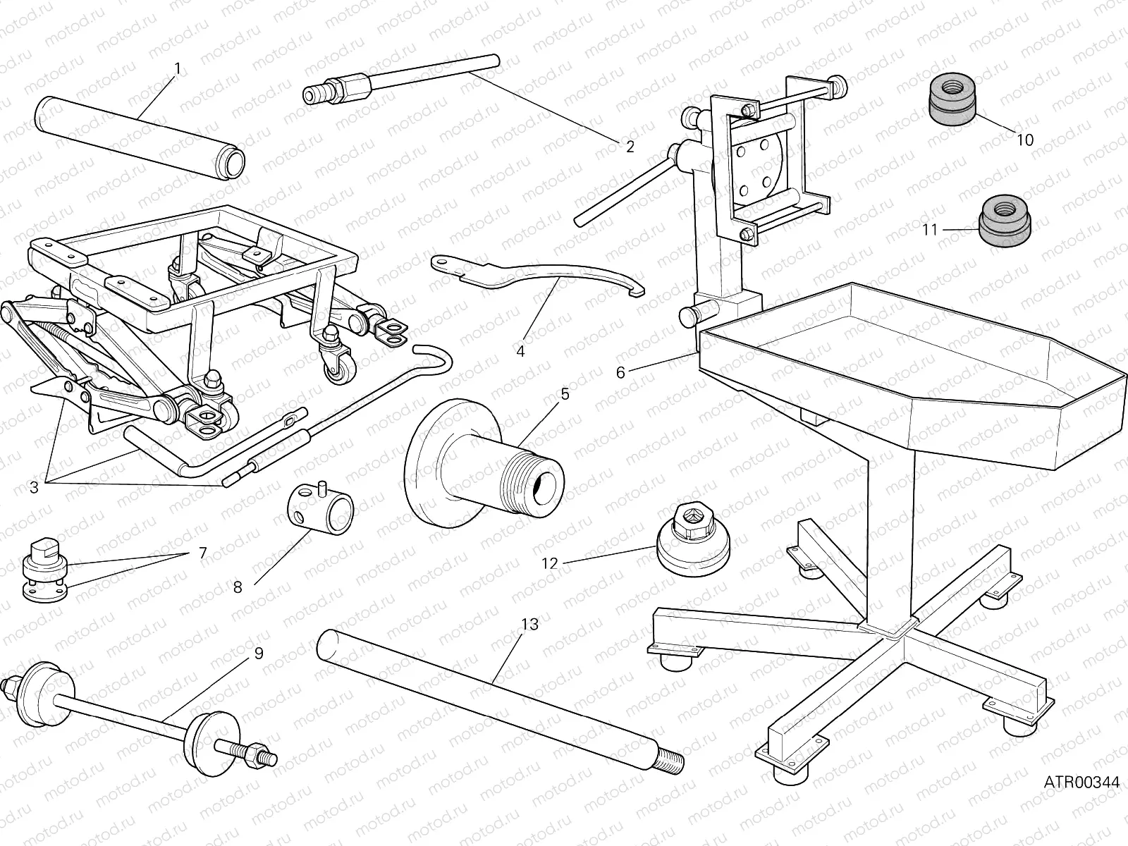 WORKSHOP SERVICE TOOLS (FRAME) [MOD:HYM939SP]