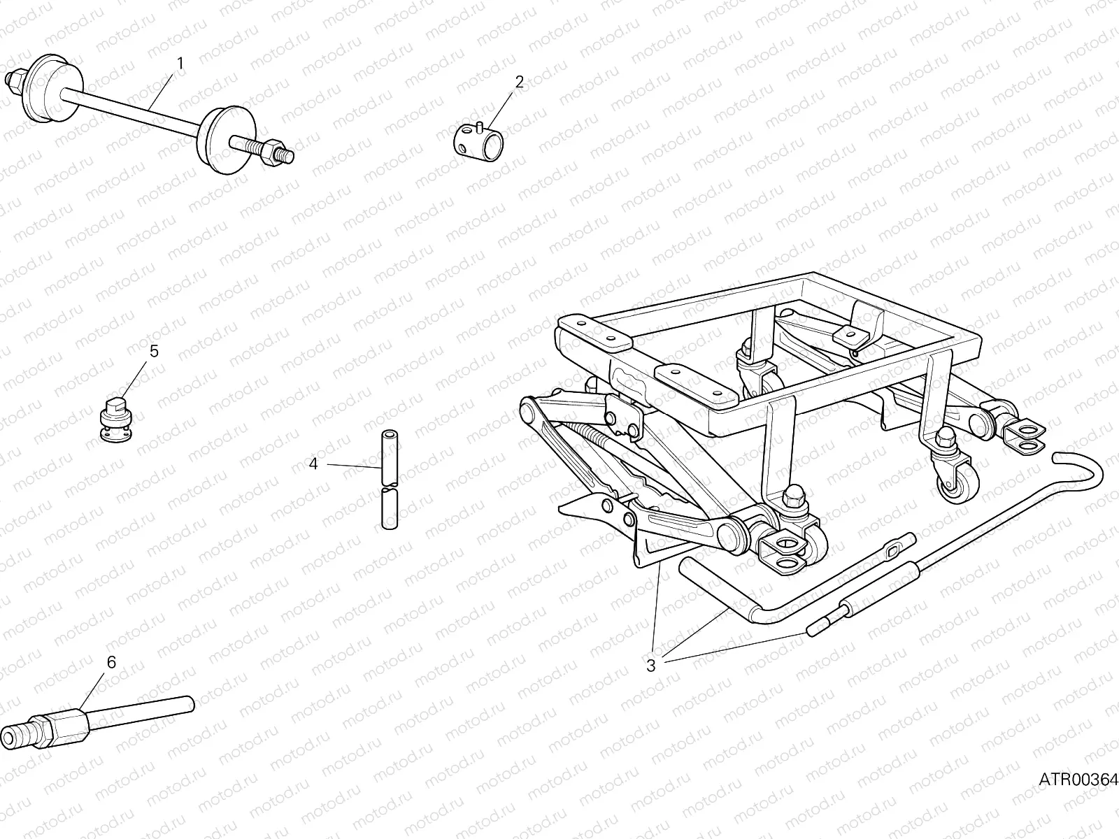 WORKSHOP SERVICE TOOLS, FRAME [MOD:M 797+]