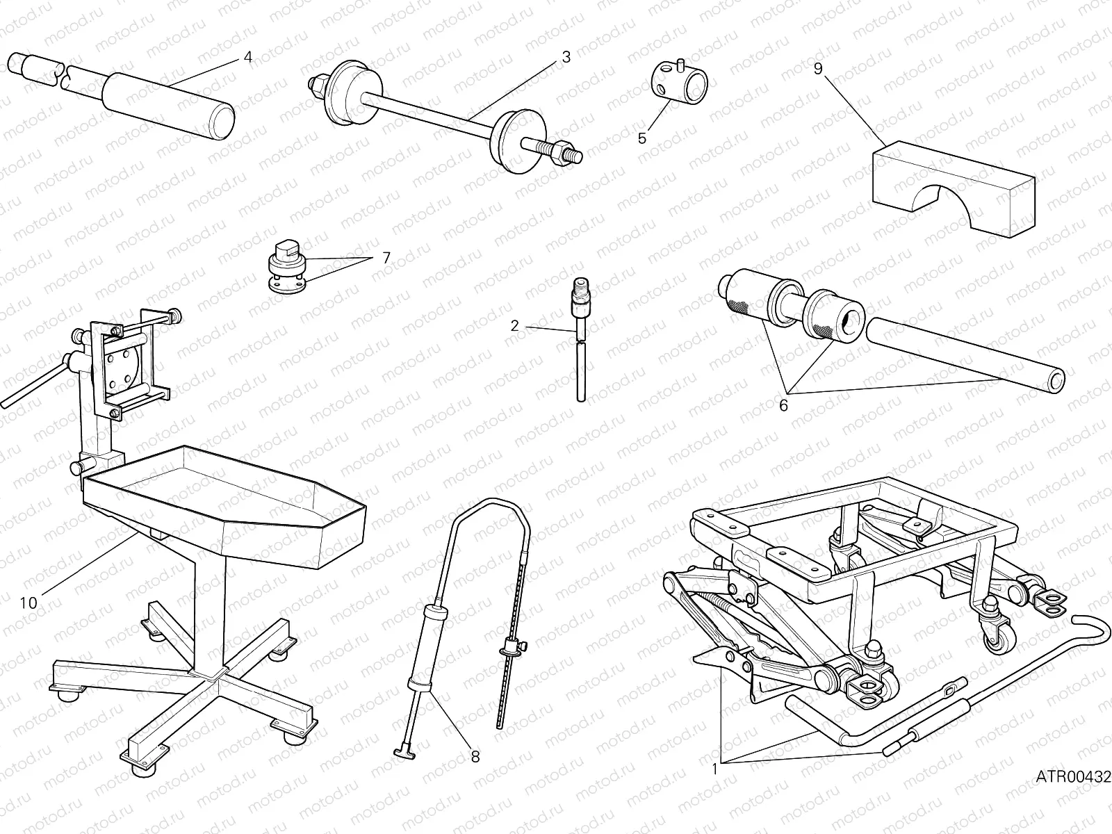 WORKSHOP SERVICE TOOLS (FRAME) [MOD:M937+]