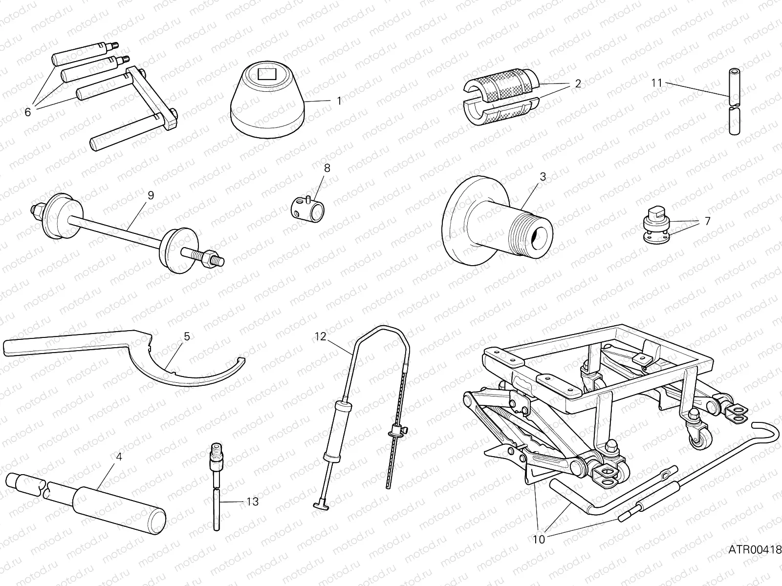 WORKSHOP SERVICE TOOLS (FRAME) [MOD:SS 939]