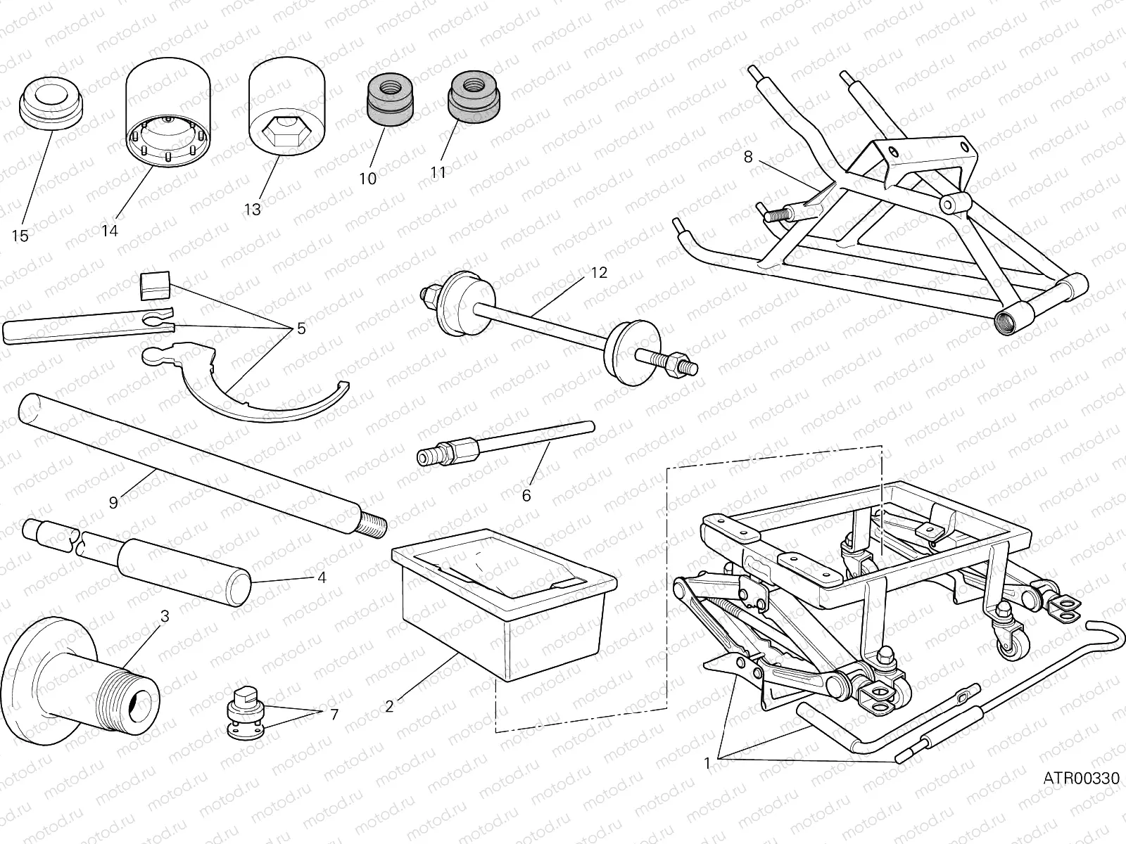 WORKSHOP SERVICE TOOLS [MOD:1299S;XST:AUS,EUR,FRA,JAP,TWN]