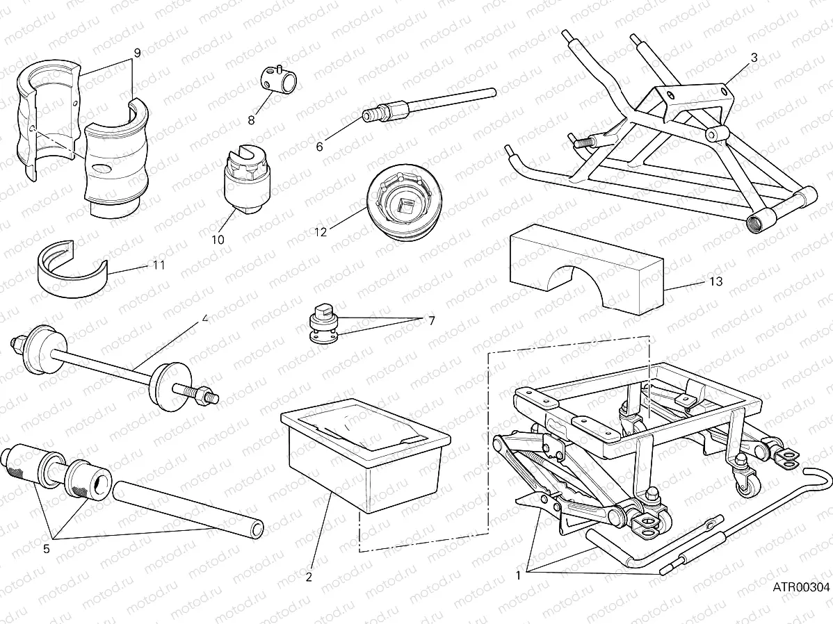 WORKSHOP SERVICE TOOLS [MOD:899 ABS,899 AWS]