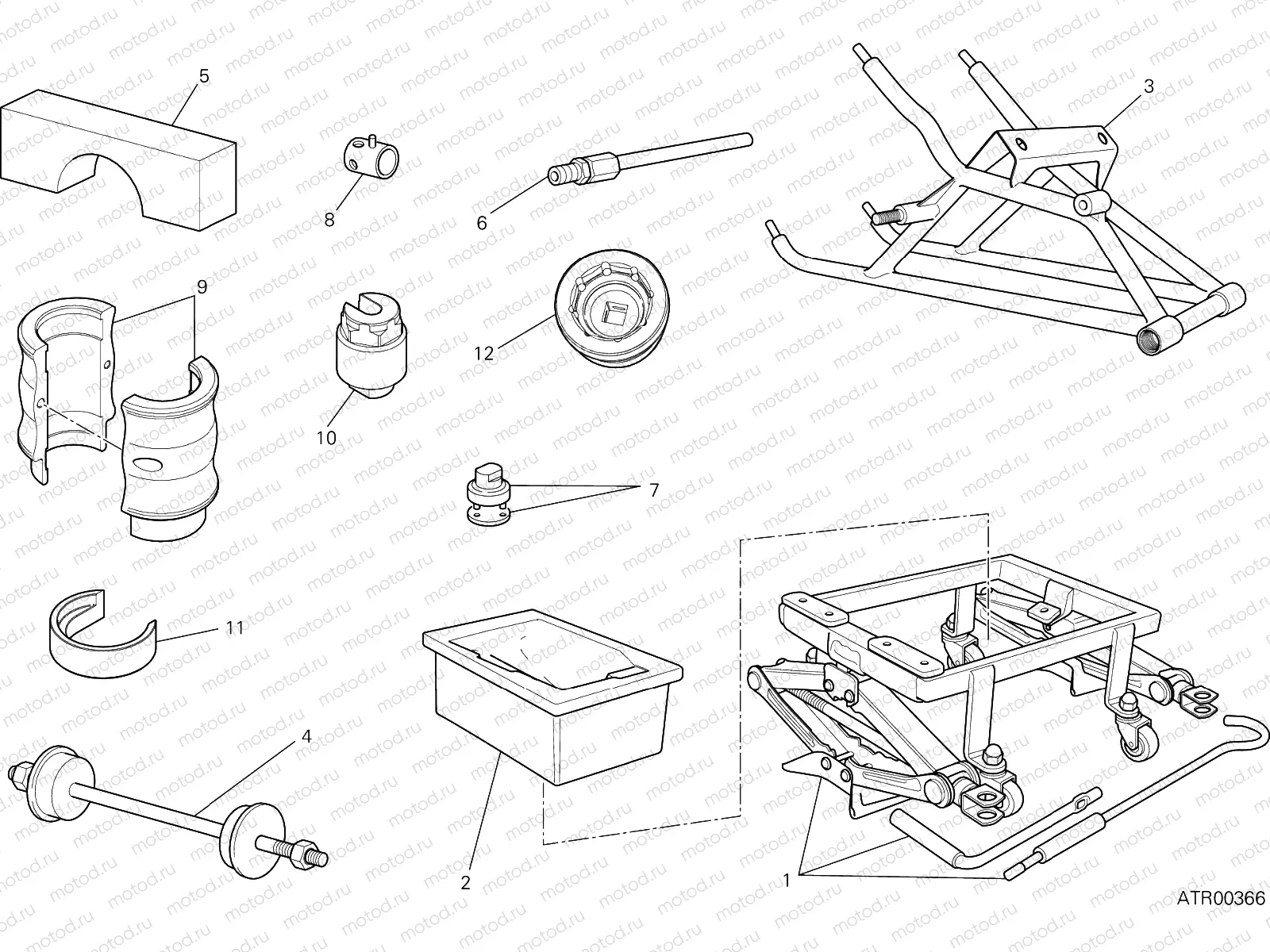 WORKSHOP SERVICE TOOLS [MOD:959,959 AWS]