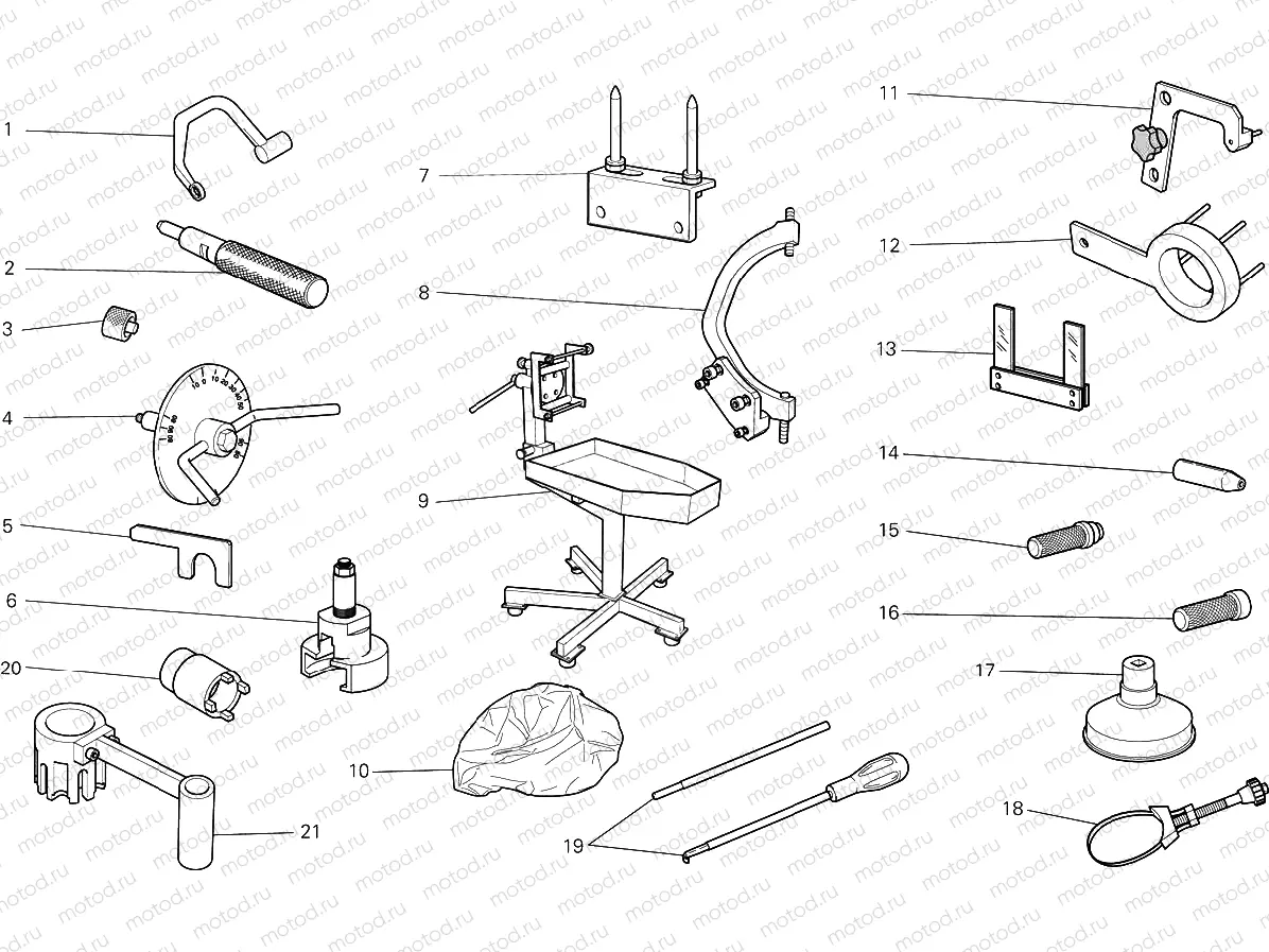 WORKSHOP SERVICE TOOLS [MOD:F848]
