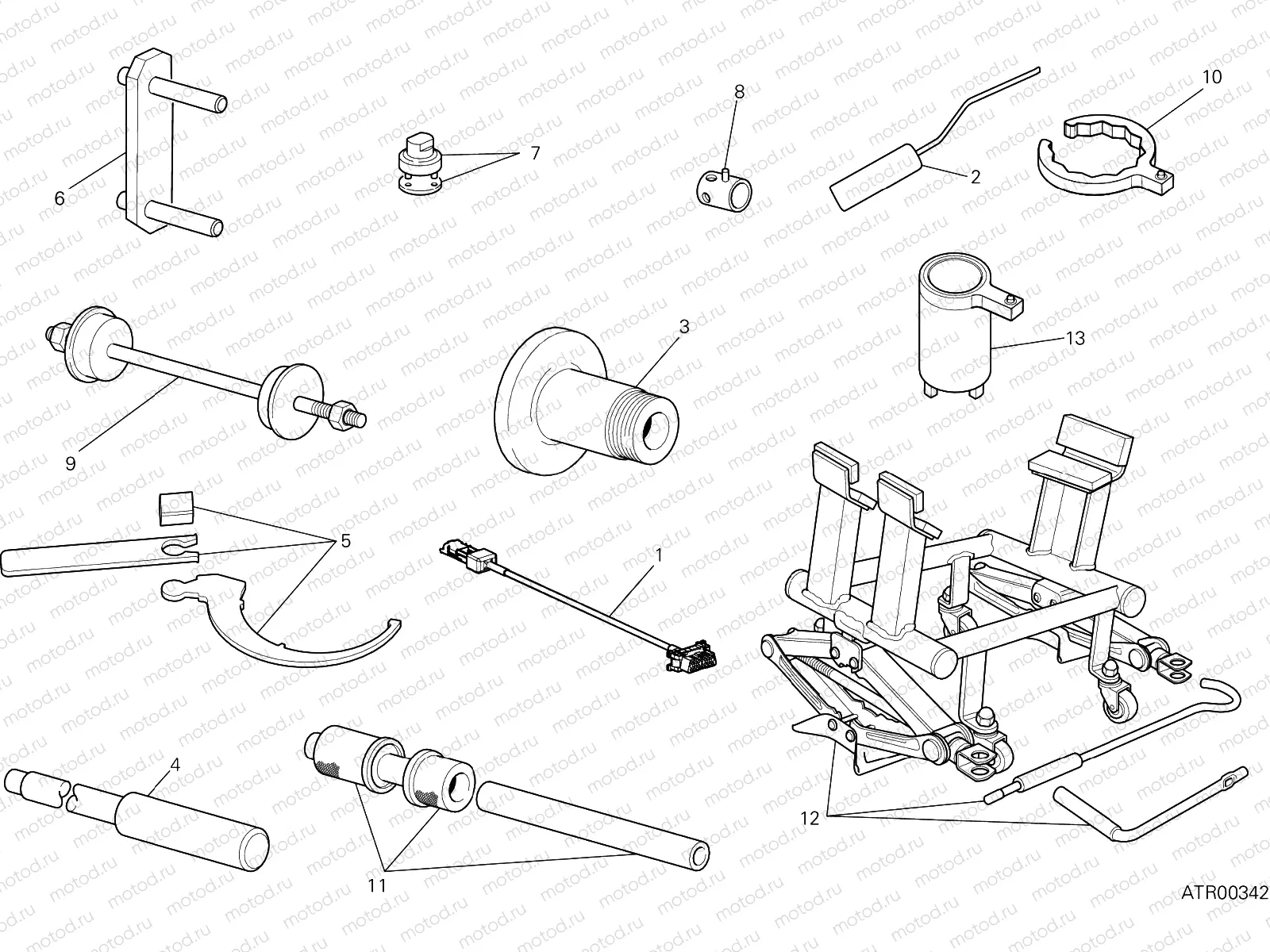 WORKSHOP SERVICE TOOLS [MOD:MS1200PP]