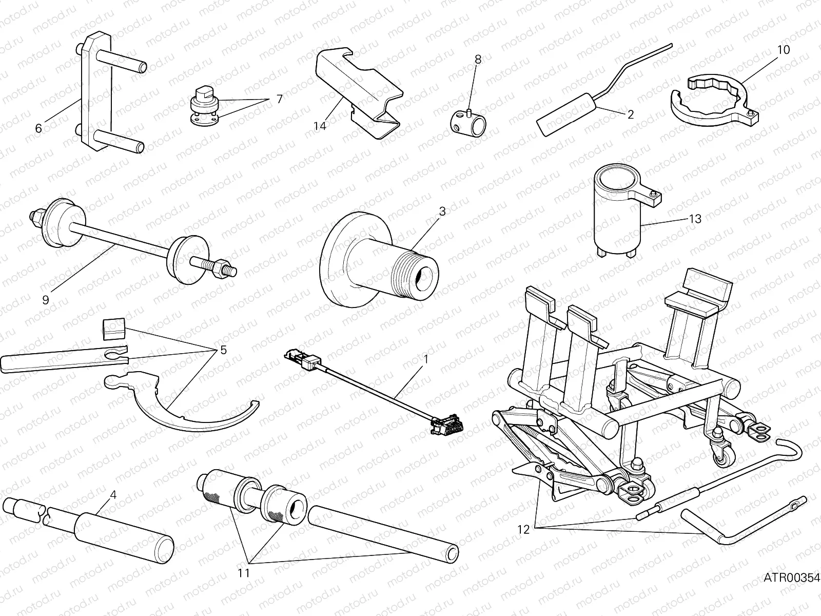 WORKSHOP SERVICE TOOLS [MOD:MS1200PP]