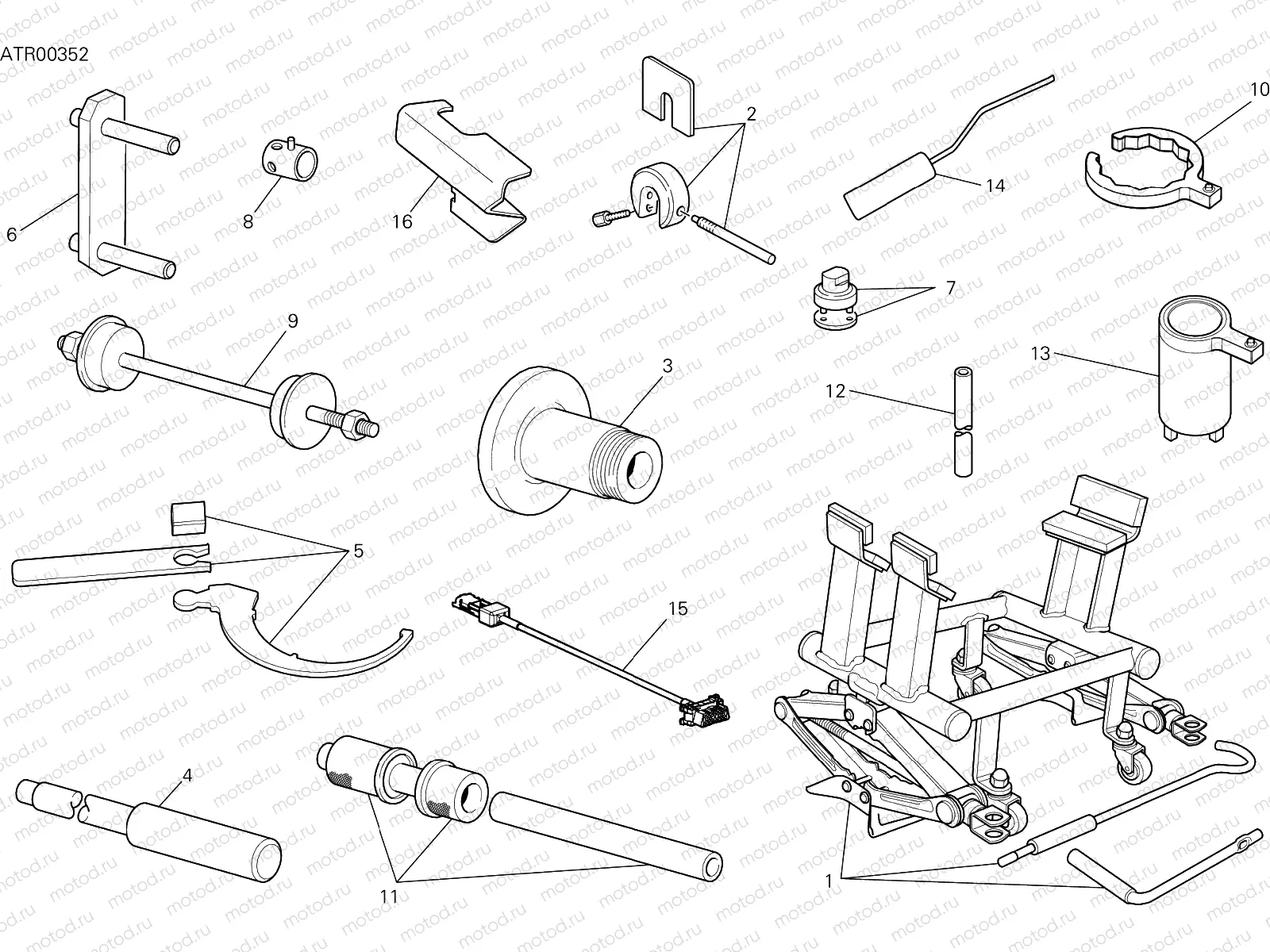 WORKSHOP SERVICE TOOLS [MOD:MS1260E]