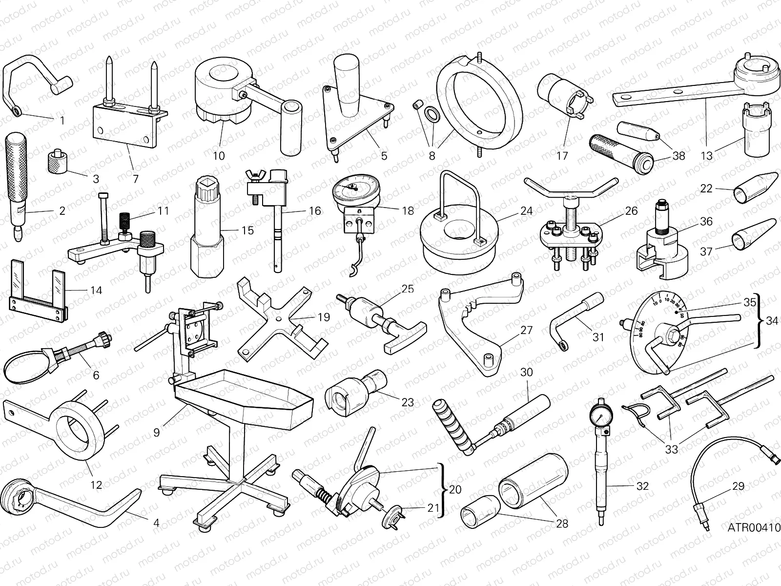 WORKSHOP SERVICE TOOLS [MOD:MS1260E]