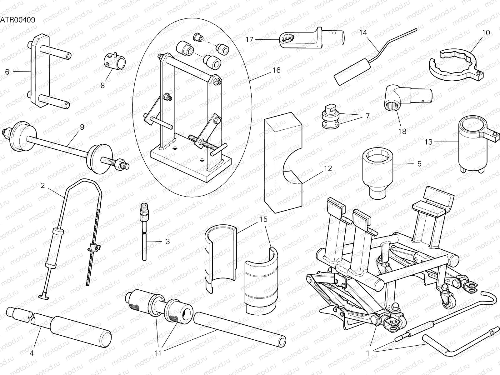 WORKSHOP SERVICE TOOLS [MOD:MS1260E]