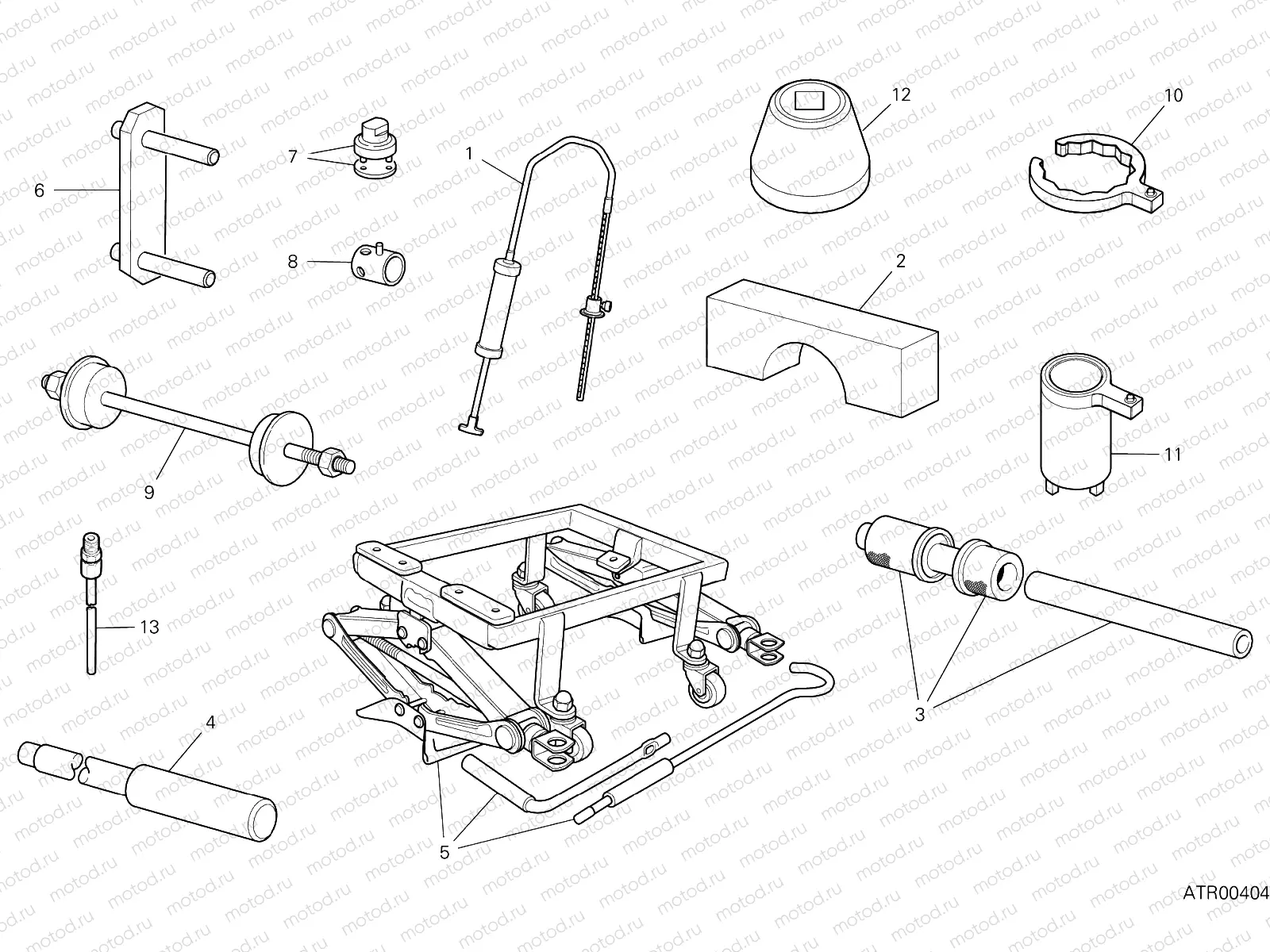 WORKSHOP SERVICE TOOLS [MOD:MS950]