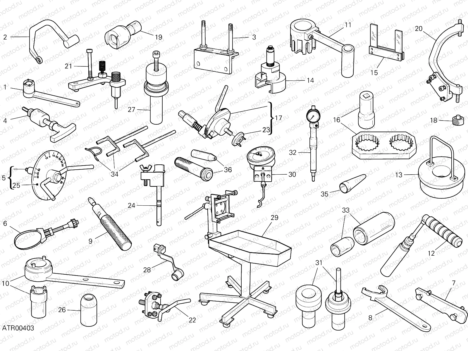 WORKSHOP SERVICE TOOLS [MOD:MS950S]