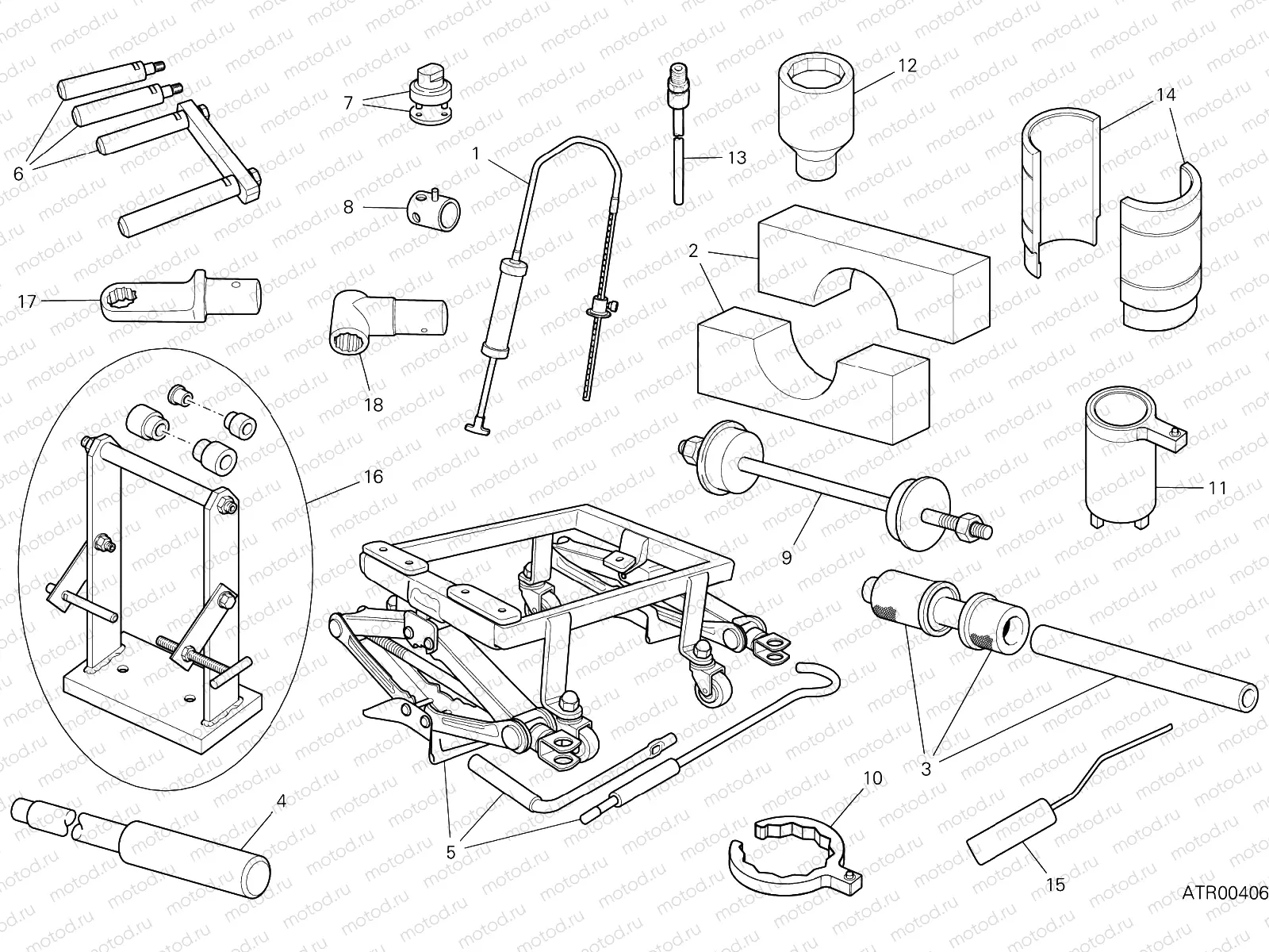 WORKSHOP SERVICE TOOLS [MOD:MS950SSW]