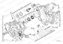 010 - HALF-CRANKCASES PAIR » ENGINE CASE
