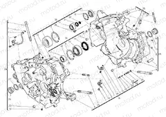010 - HALF-CRANKCASES PAIR » ENGINE CASE