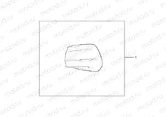 08F-48-01 AIR BOX COVER GARNISH SILVER